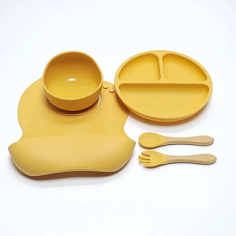 Silicone Dinner Plate Set 5pcs