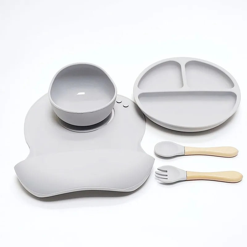 Silicone Dinner Plate Set 5pcs