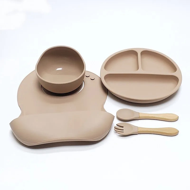 Silicone Dinner Plate Set 5pcs