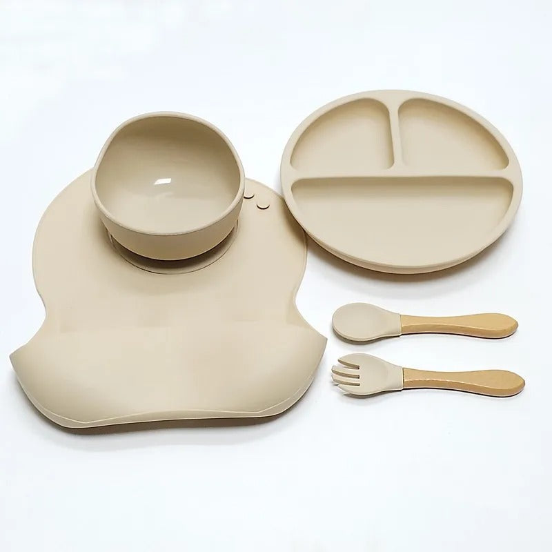 Silicone Dinner Plate Set 5pcs