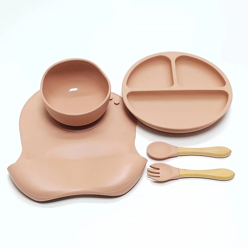 Silicone Dinner Plate Set 5pcs