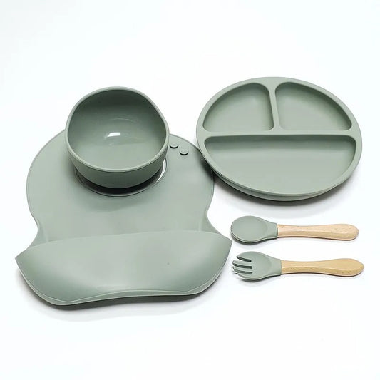 Silicone Dinner Plate Set 5pcs