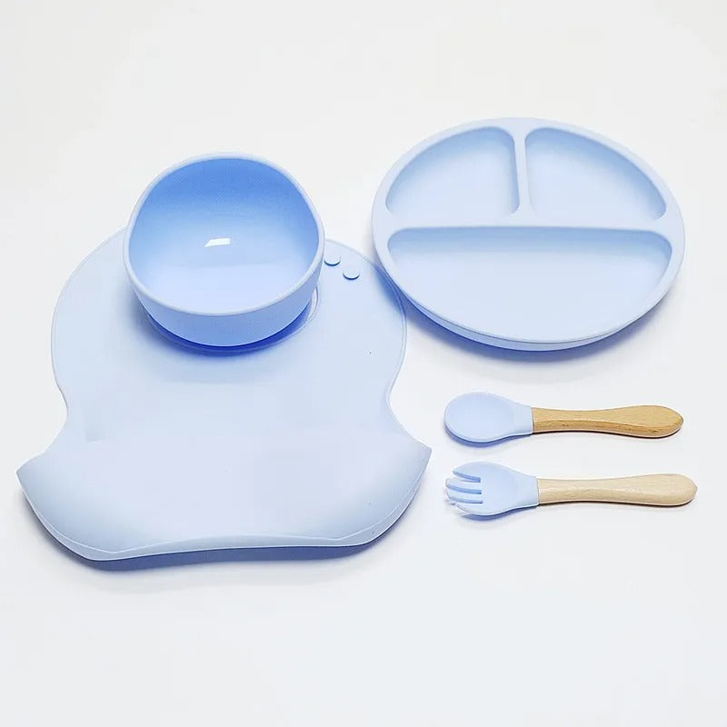 Silicone Dinner Plate Set 5pcs