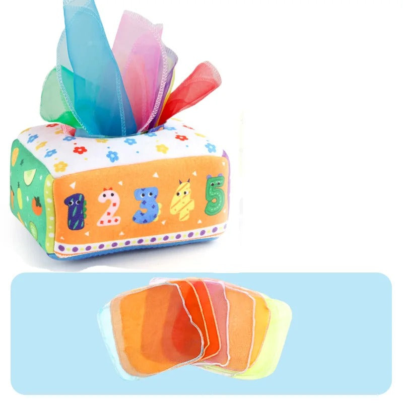 Mommy’s Market Montessori Tissue Box – Tactile Sensory & Finger Gym for Early Learners